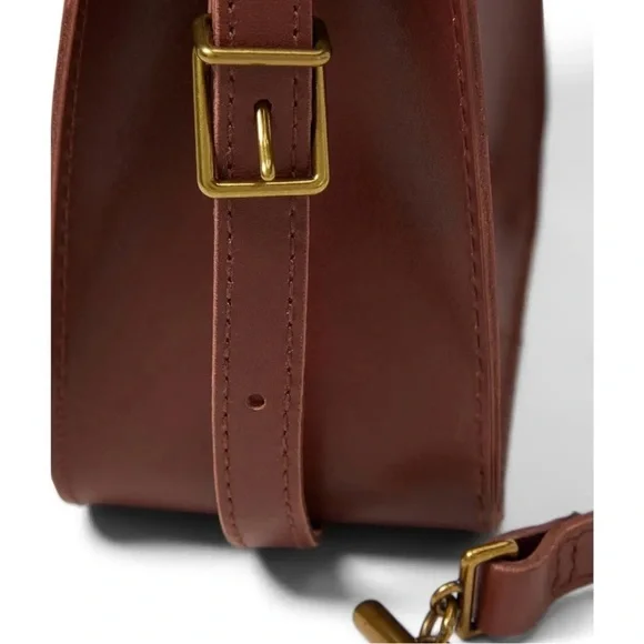 NWT Madewell The Toggle Crossbody Bag In Cherry Wood - Picture 4 of 12
